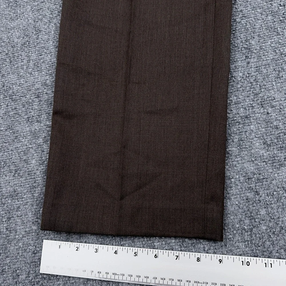 Vintage Banana Republic Dress Pants Men's 31x30 Brown 100% Wool Flat Front Prep